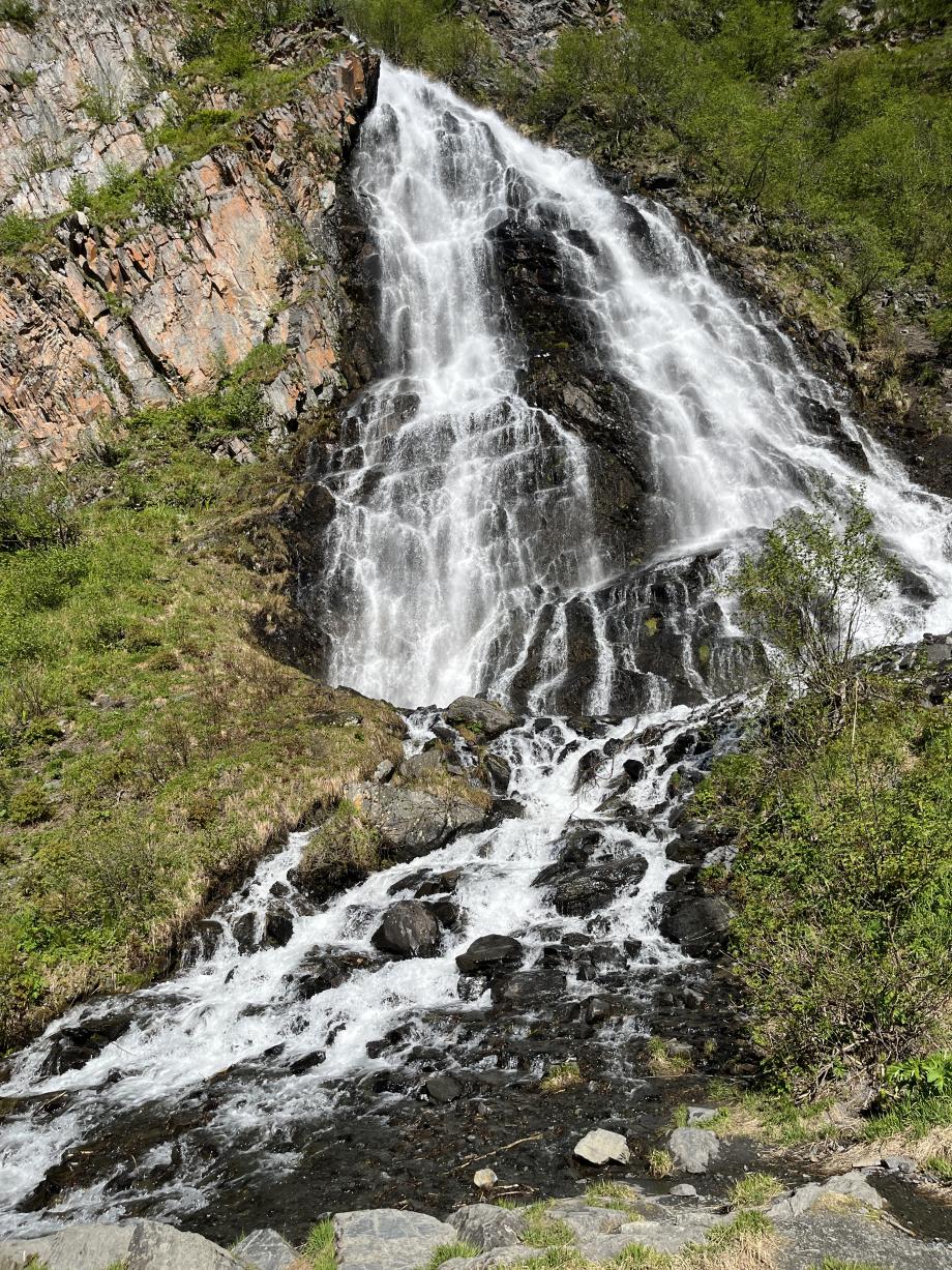 eindje verder: horsetale waterfall